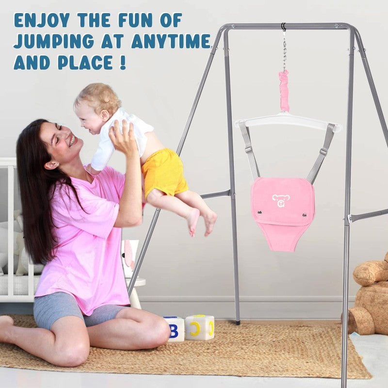 Baby Jumper with Stand, Bouncer & Exerciser, 6-24 Months, Pink6