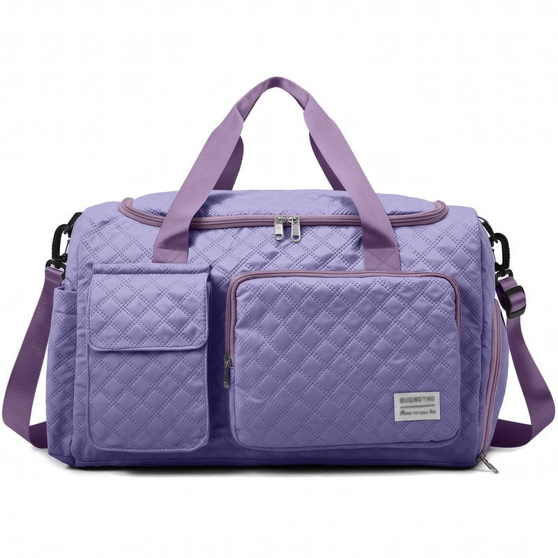 Travel Duffle Bag for Women Men, Weekender Overnight Bags Carry on Gym Bag with8