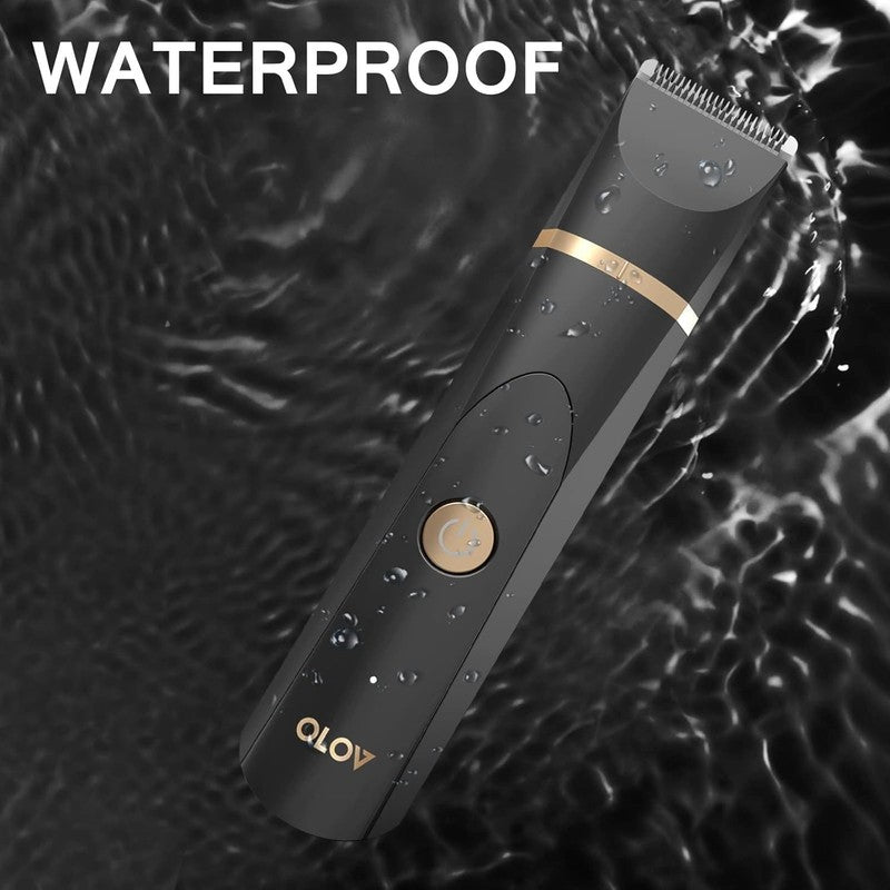Rechargeable Waterproof Body Hair Trimmer for Men & Women - Black4