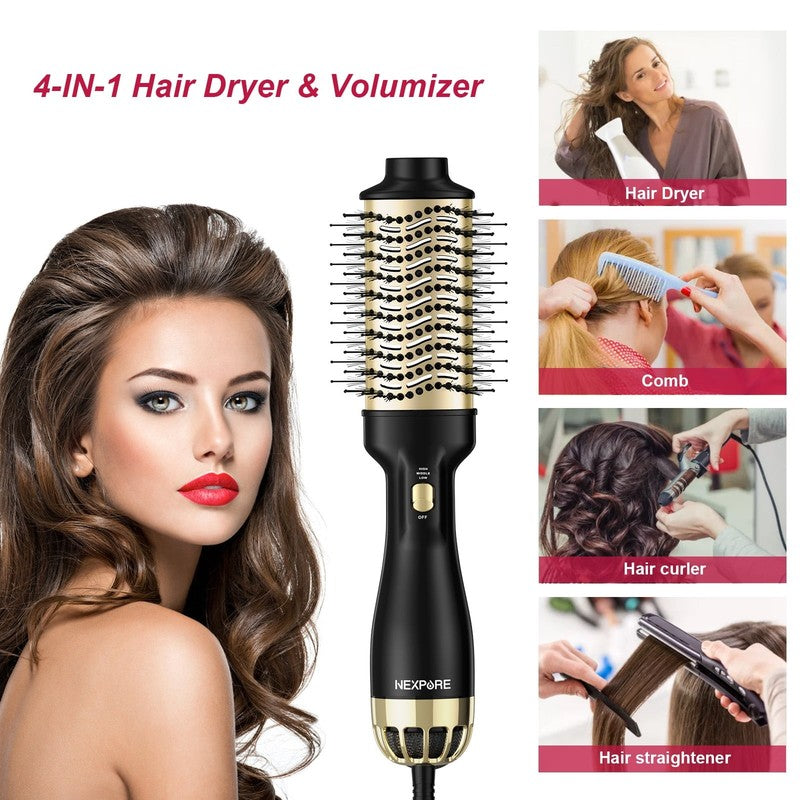 4 in 1 Hair Dryer Brush Negative Ion Anti-Frizz Ceramic Titanium Hot Air Brush1