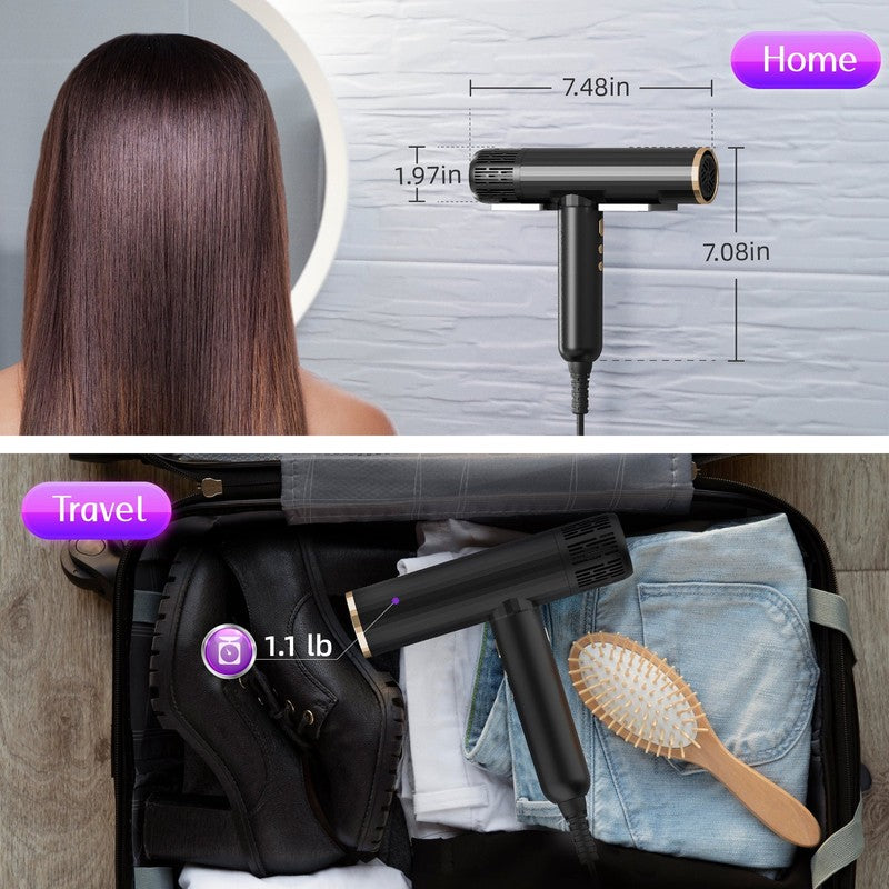 Ionic Hair Dryer High Speed 110000RPM Blow Dryer with Diffuser for Women6