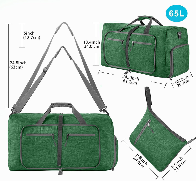 Foldable Travel Duffle Bag 65L 85L 115L Water Resistant Weekender Bag1