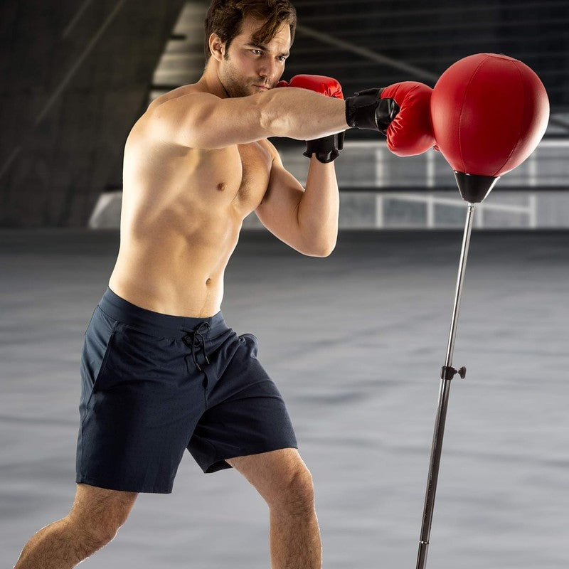 Techtools Adjustable Punching Bag w Stand Speed Bag for Teens & Adults4