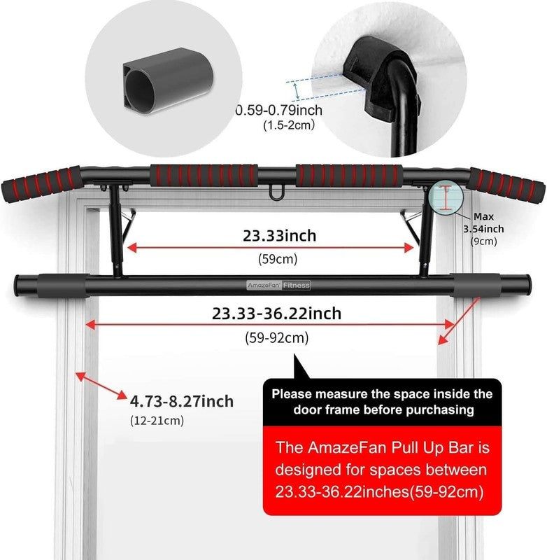 Pull up Bar Doorway, Ergonomic Multi Grip Chin Up Bar for Home Gym, 2024 Upgrade4