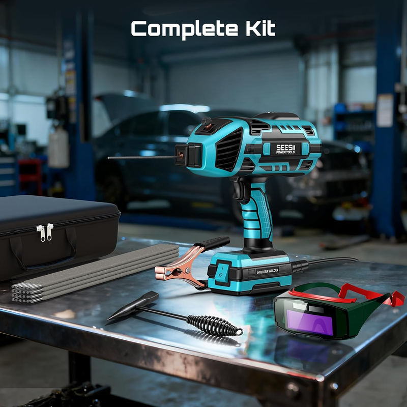 Portable Welder Handheld, 110V 120A Portable Welding Machine with Goggles & Chip7