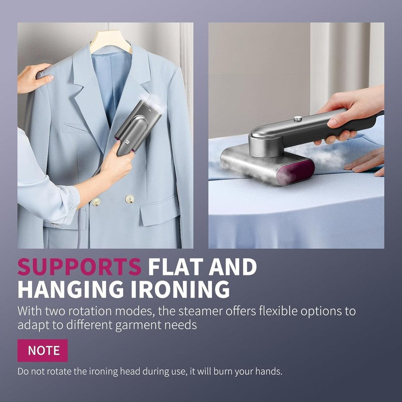 Portable Handheld Garment Steamer, Fast Heat-Up, Travel-Friendly 70ml Tank3
