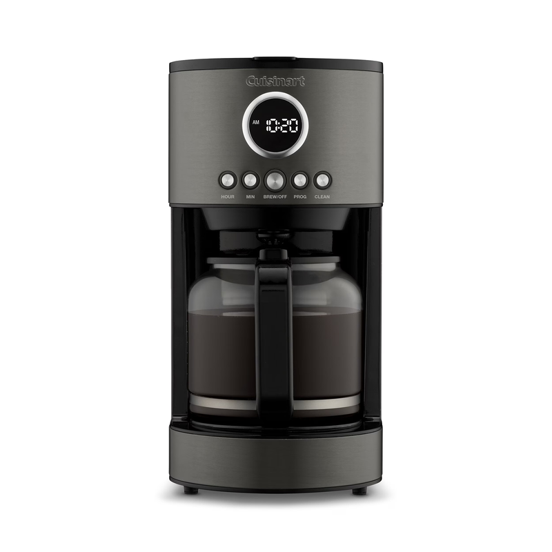 Stainless Steel 12-Cup Coffee Machine, Black0
