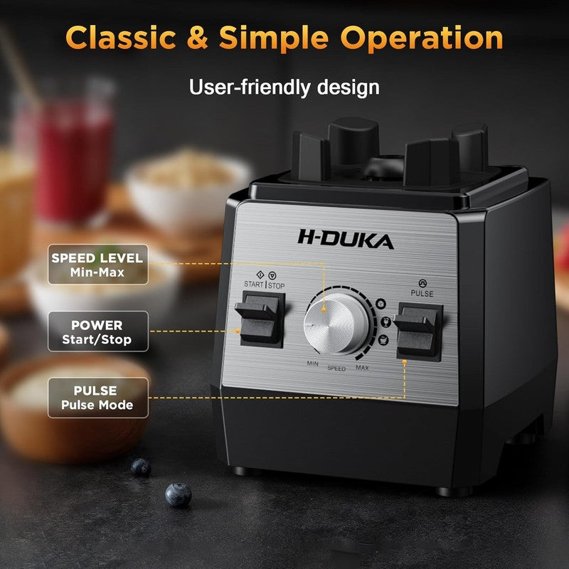 Blender, Countertop Blenders for Kitchen with 64Oz Pitcher, Powerful 25000 PRM B5