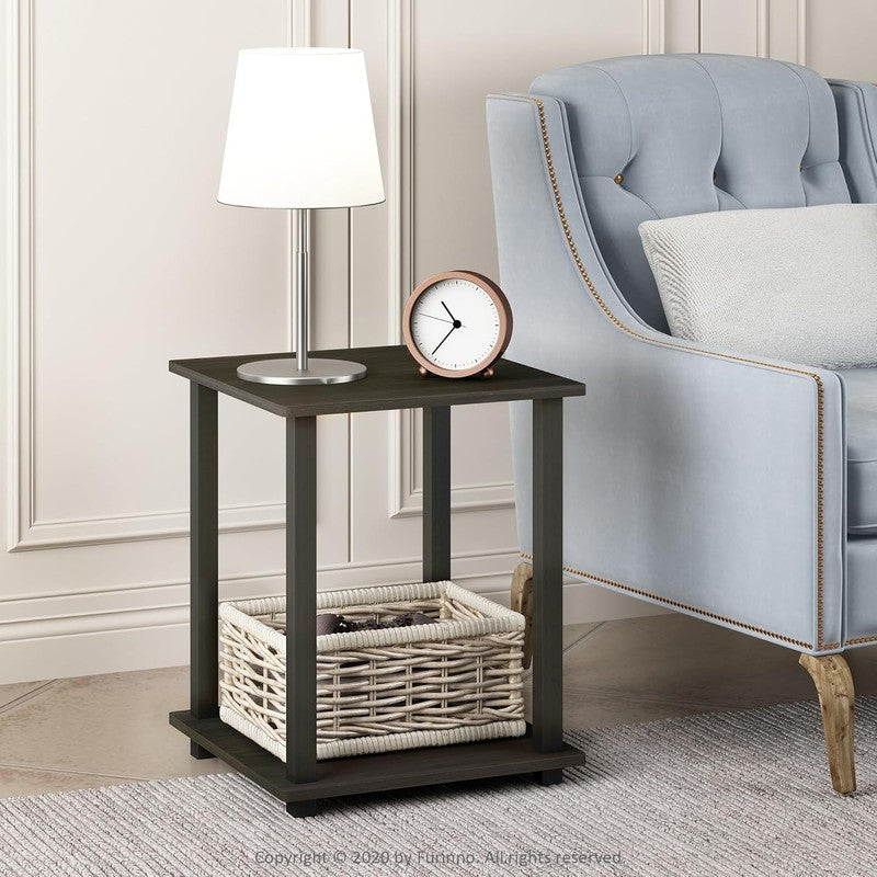 SIMPLISTIC Side Table Set of 2, 2-Tier End Table, Nightstand, Night Stand, Bedsi1