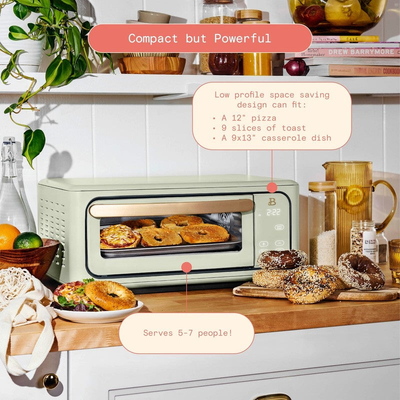 Drew Barrymore Infrared Air Fryer Toaster Oven 9-Slice 1800W Sage Green2