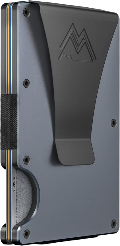 Slim RFID Minimalist Wallet for Men & Women   Gunmetal Titanium4