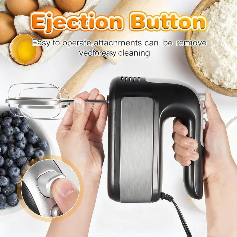 5 Speed 400W Hand Mixer Electric Handheld   Ultra Powerful Handheld Mixer with T4