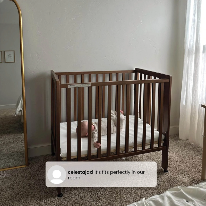 Lee Portable Folding Mini Crib with 1.5 Inch Mattress Greenguard Gold Certified7