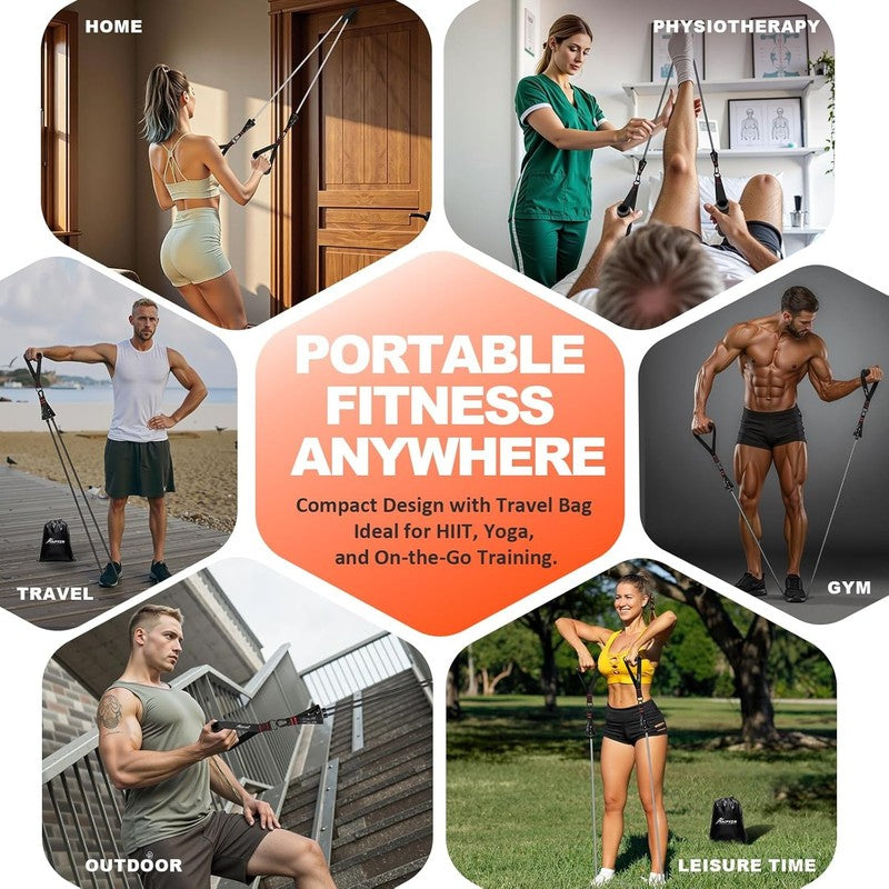 Heavy Resistance Bands Set with Handles, Door Anchor & Ankle Straps for Workouts3