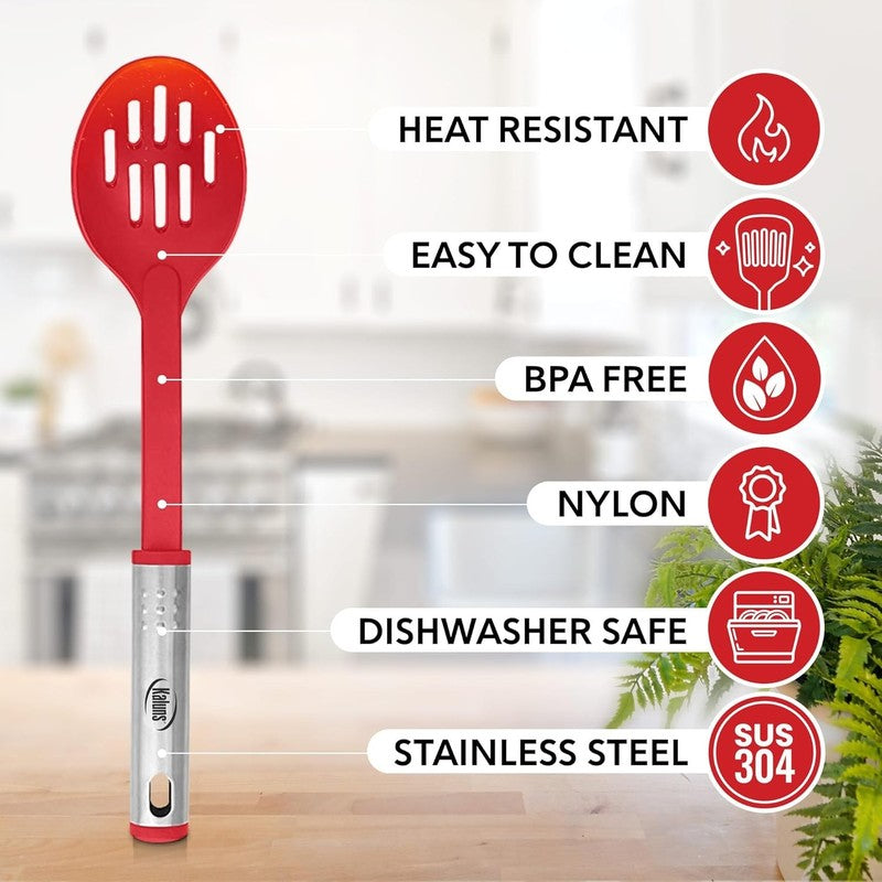 10-Piece Non-Stick Nylon & Stainless Steel Kitchen Utensils Set3
