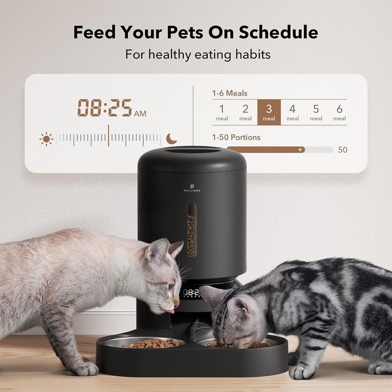 Automatic Cat Feeder, Timed Pet Food Dispenser for Cats Dogs, 6 Meals Daily2