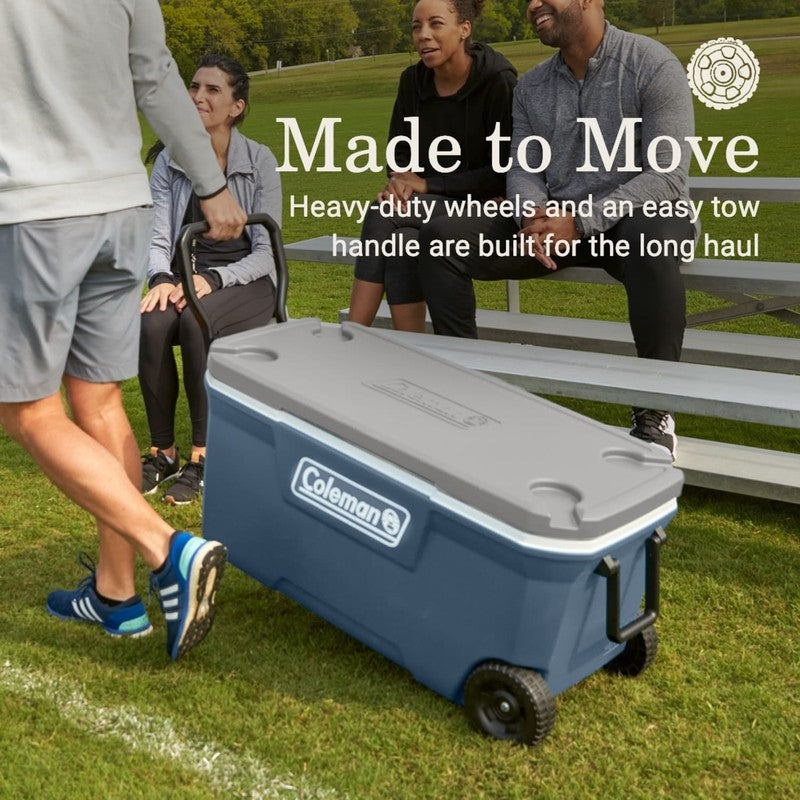 316 Series 100QT Hard Chest Wheeled Cooler, Lakeside Blue2