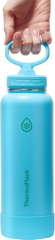 40oz Insulated Water Bottle Stainless Steel Spout Lid Leakproof Hot Cold Travel3