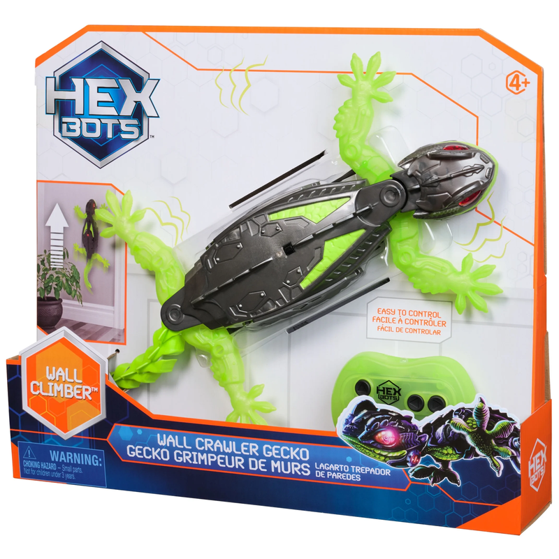 Wallcrawler Gecko, Remote Control Robot Toy for Kids, Batteries Not Included7