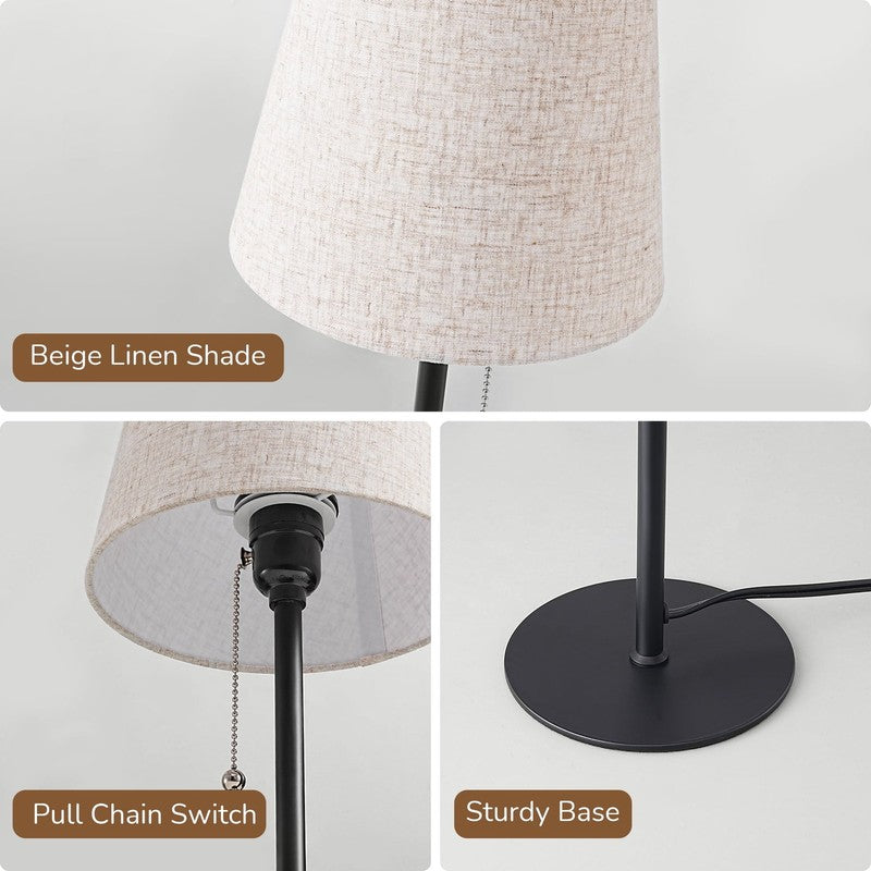 Table Lamps Set of 2 for Living Room Bedroom Pull Chain Switch4