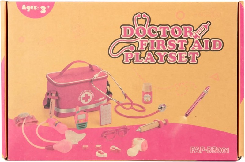Doctor Kit for Kids Girls, 34 Pcs Kids Doctor Kit for Toddlers 3 5 with Medical 6