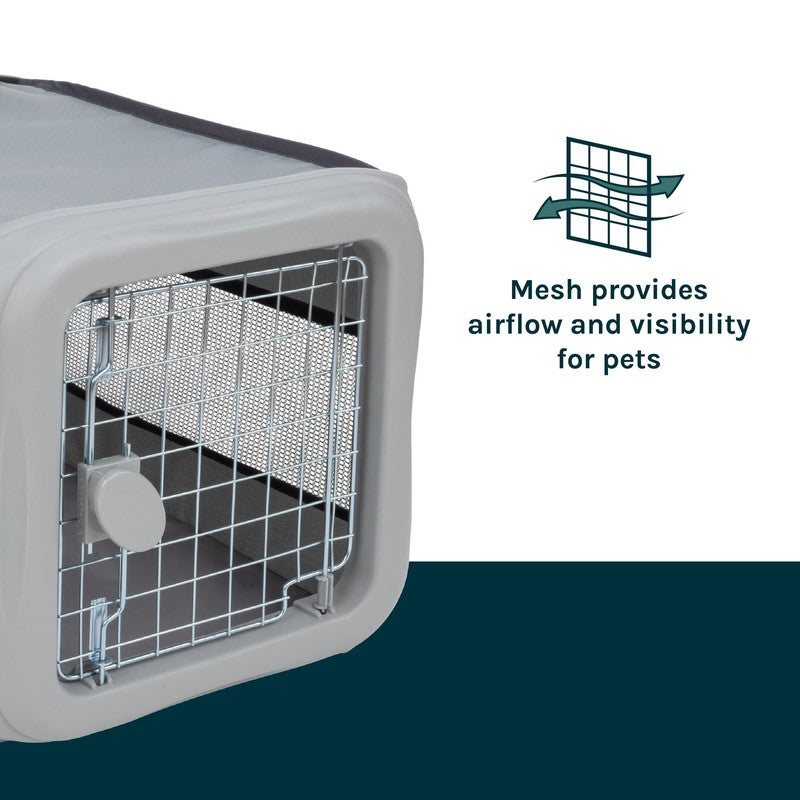 Sport Pet Designs 22.5-Inch Collapsible Pop-Up Dog Kennel, Gray, Small7