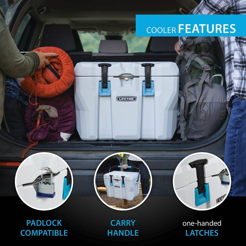 28 Qt Bear-Resistant Camping Cooler, Premium High Performance, Ice Retention, Ha4