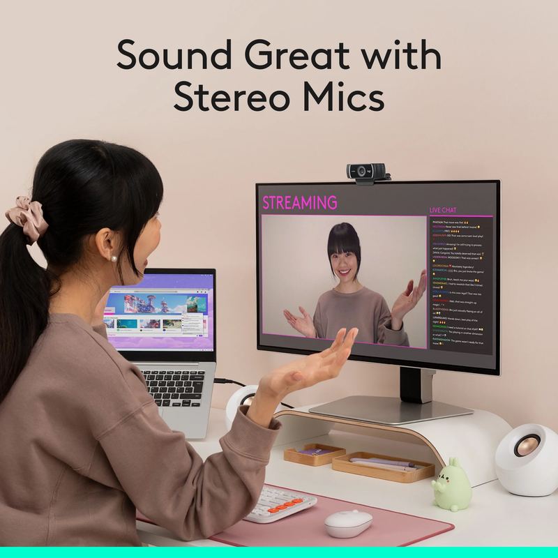 Pro Stream Webcam, 30 Fps at 1080P, Autofocus, Omni Directional Microphones4