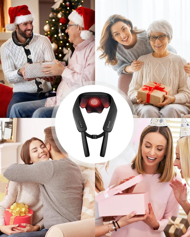 Cordless 4D Shiatsu Neck Massager w/ Heat Graphene Deep Tissue Pain Relief8