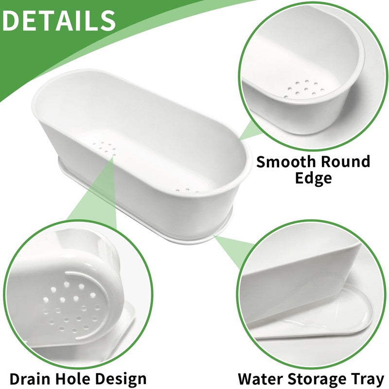 5-Pack Window Herb Planter Boxes w/ Drainage & Trays – Indoor Garden Pots4