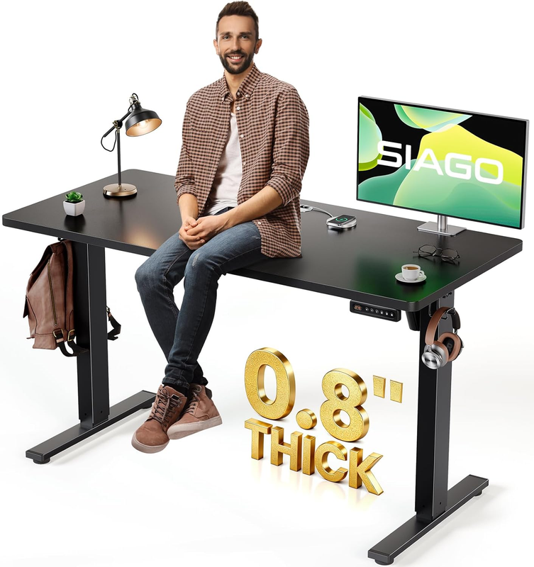 Electric Standing Desk 48x24 Sit Stand Adjustable Desk w/ Memory Presets11