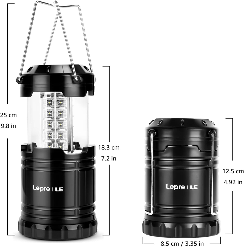 LED Camping Lanterns Battery Powered, Collapsible, IPX4 Water Resistant, Outdoor6
