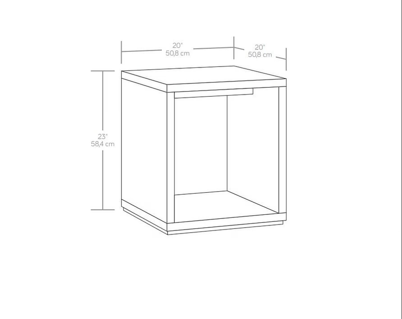 Westley End Table, Black Wood Finish2