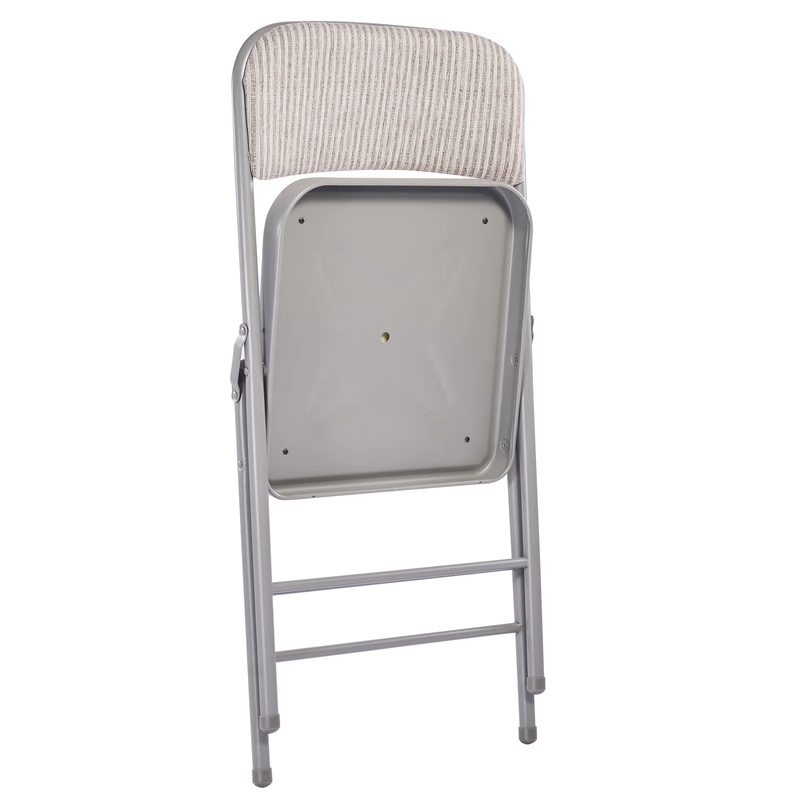 2 Pack Folding Chairs with Padded Cushion and Back Metal Foldable Chairs with Cu2