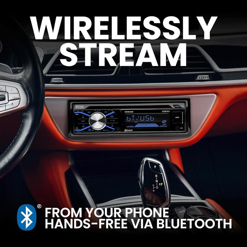 Bluetooth Car Stereo Package with 6.5" Speakers - Single Din, USB, AM/FM Radio1