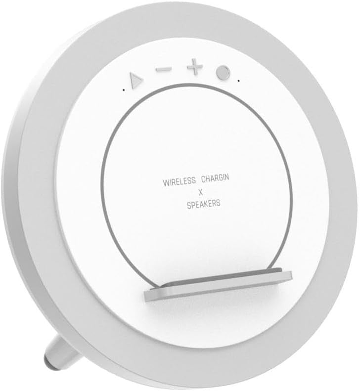 Bluetooth Speaker Night Light, Wireless Charging, Gift for Teen Girls, Modern3