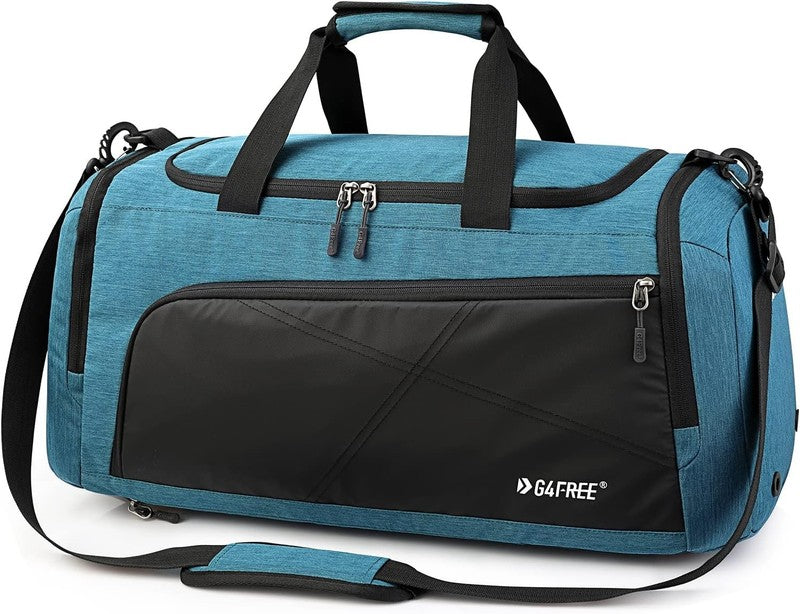 45L 3 Way Duffle Backpack Gym Bag Wet Pocket Shoes Compartment Weekender4