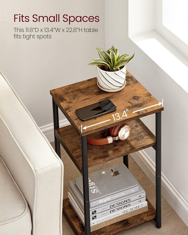 Side Table, Small End Table, Tall Nightstand for Living Room5
