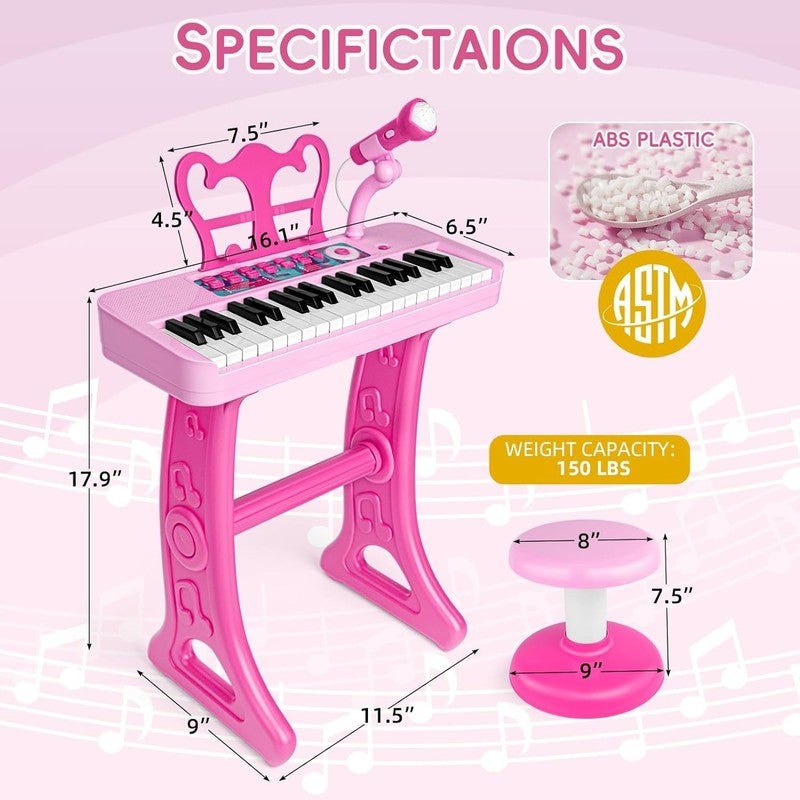 37-Key Kids Keyboard Piano – Musical Toy for Toddlers & Children Ages 3–8 Gift2