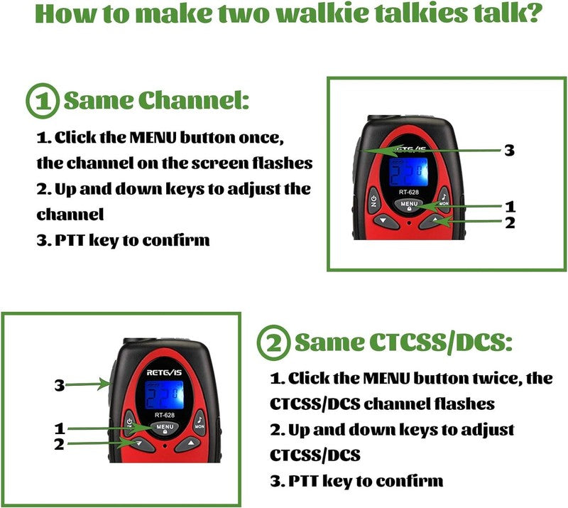 RT628 Walkie Talkies for Kids,Toys Gifts for 6-12 Years Old Boys Girls,Long Rang6