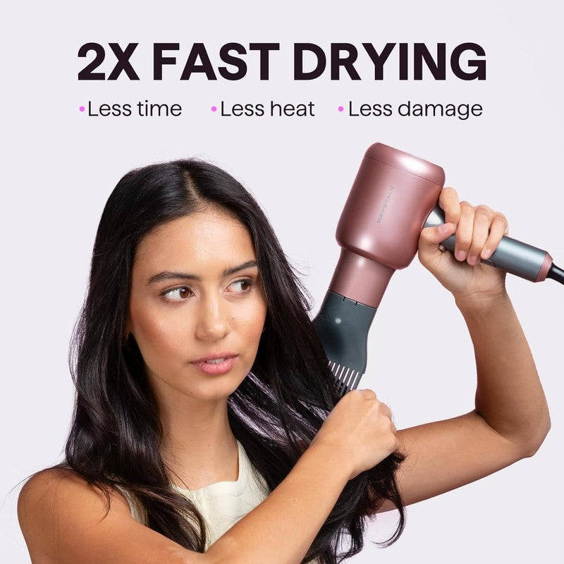 Ionic 1875W Hair Dryer for Curly Hair with Diffuser - Rose Gold & Quiet1