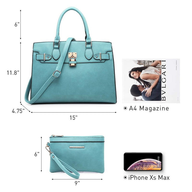 Women Handbag Purse Shoulder Top Handle Satchel Tote Work Bag Clutch6