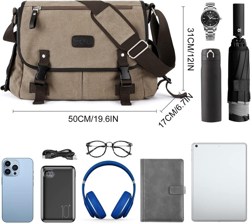 Messenger Bag Men,Waterproof Crossbody Bag,Satchel Shoulder Bag | Waterproof6