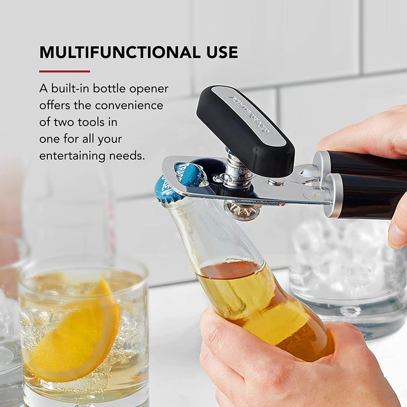 KitchenAid Classic Can Opener Bottle Opener Stainless Steel Black4