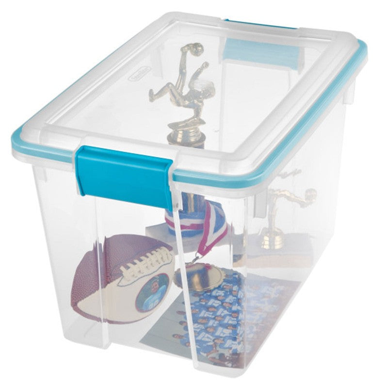 20 Qt Gasket Box, Stackable Storage Bin with Latching Lid, 6 Pack4
