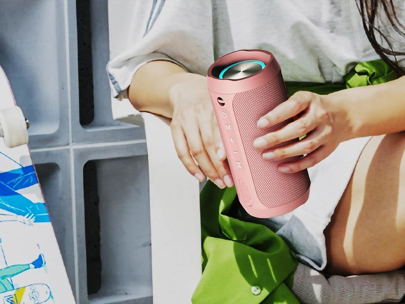 20H Bluetooth Speaker, IPX7 Waterproof, TWS, Bass, Portable, Pink5