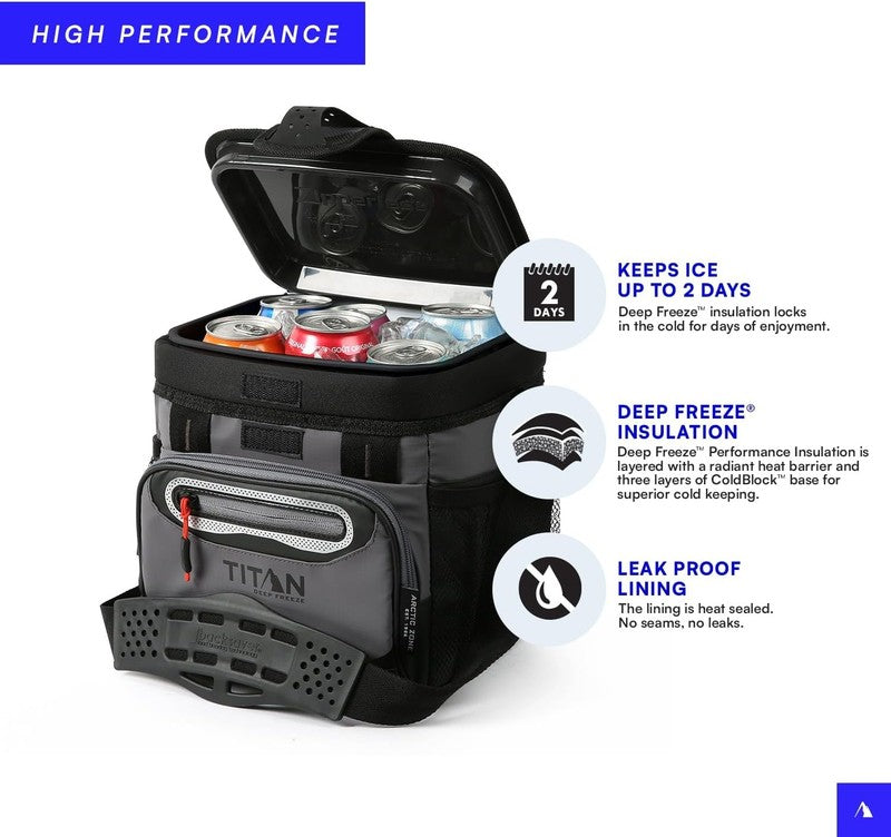 Deep Freeze Zipperless Hardbody Cooler with Insulation & Smartshelf3