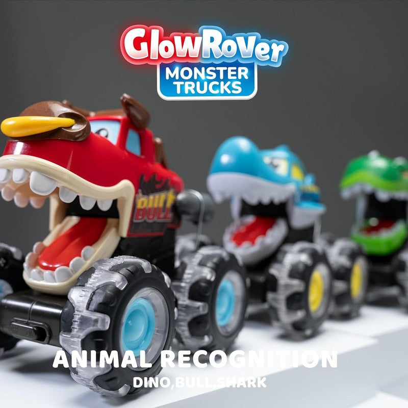 3 Pack Monster Truck Toy - Motion Activated Light up Cars for Toddlers - Monster7