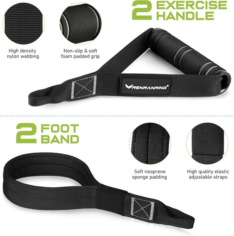 Pilates Bar Kit w/ Resistance Bands Heavy-Duty Adjustable Full Body Workout2