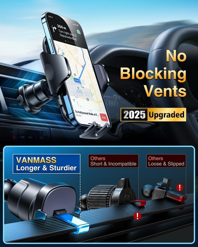 2025 Grade Car Phone Holder with Strong Suction & Clip for All Phones5